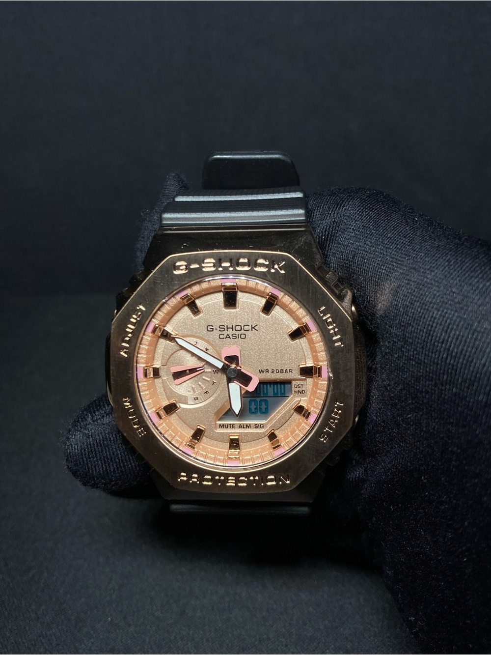 Custom G Shock Rose Gold Gm 2100 Model